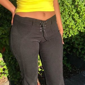 Lace up pants